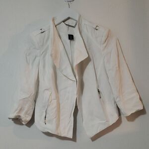 White House Black Market Women's White Blazer